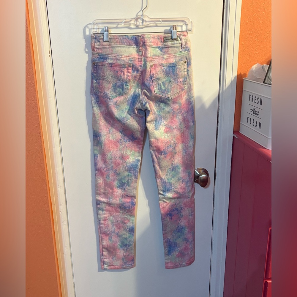 Justice Colorful Tie-Dye Kids Jeans - Picture 2 of 3